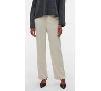 Vero Moda Straight Fit Cordhose mit Schiebehaken und Reißverschluss Modell 'NORA' in Beige, Größe S/32