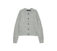 VERO MODA - VMNOVAH LS O-NECK BUTTON CARDI GA NOOS medium grey melange - Gr. - L