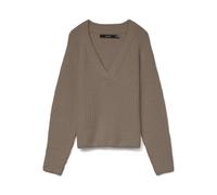 VERO MODA Vmnovah Rib Ls V-Neck Pullover Noos