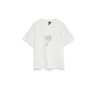 VERO MODA - VMPALMA METTE SS TOP BOX JRS Snow White - Gr. - XL