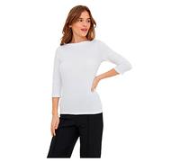 VERO MODA Damen Stretch T-Shirt 3/4 Arm Basic U-Boot-Ausschnitt Top Oberteil Regular Fit Langarm VMPANDA