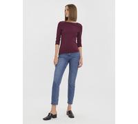 3/4-Arm-Shirt VERO MODA "VMPANDA MODAL 3/4 TOP JRS NOOS" Gr. L (40), rot (winetasting) Damen Shirts (32159240-L) winetasting