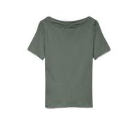 Vero Moda T-Shirt mit U-Boot-Ausschnitt Modell 'PANDA' in Oliv, Größe XS