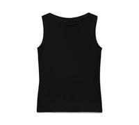 Shirttop VERO MODA "VMPANDA MODAL SL TOP JRS NOOS", Damen, Gr. XL, schwarz, Jersey, Obermaterial: 48% Baumwolle, 48% Modal, 4% Elasthan, unifarben, modisch, figurbetont normal, Rundhals, ohne Ärmel, T