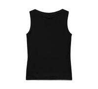 Shirttop VERO MODA "VMPANDA MODAL SL TOP JRS NOOS", Damen, Gr. XS, schwarz, Jersey, Obermaterial: 48% Baumwolle, 48% Modal, 4% Elasthan, unifarben, figurbetont normal, U-Boot-Ausschnitt, Tops Shirttop