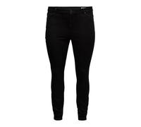 VERO MODA CURVE Damen Vmphia Hr Sk Soft Vi110 Ga Cur Noos Jeanshose, Schwarz, 46W / 32L EU
