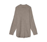 Vero Moda "VMPLAZA LS HIGHNECK LONG PULLOVER GA BOO" Materialmix, loose fit (16857920-M) moon rock detail:melange