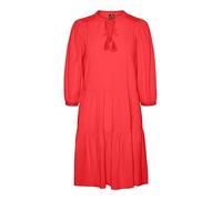 VERO MODA Damen Mini-Kleid Tunika 3/4-Arm VMPretty 10279712 Cayenne M