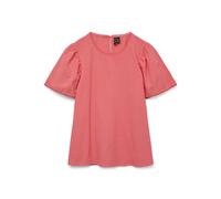 Kurzarmbluse VERO MODA "VMPRETTY SS TOP WVN GA NOOS", Damen, Gr. S (36), dubarry, Web, Obermaterial: 100% Baumwolle, unifarben, modisch, regular fit normal, Rundhals, Kurzarm, Blusen (46022259-S) duba