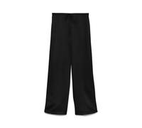 Schlupfhose VERO MODA "VMROSIE MW WIDE PANT NOOS", Damen, Gr. XS (34), Länge 32, schwarz, Web, Obermaterial: 85% Viskose, 15% Leinen, unifarben, oversize lang, Hosen Schlupfhose, Viskosemischung, over
