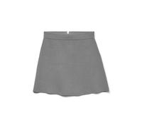 Minirock VERO MODA "VMSABA NW SKATER SKIRT GA NOOS", Damen, Gr. XL (42), grau (medium grau melange), Strick, Obermaterial: 50% Viskose, 28% Polyester, 22% Nylon, unifarben, modisch, kurz, Röcke (38722