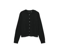 Vero Moda Strickjacke VMSABA SABA Regular Fit Viskose‑Mix O‑Ausschnitt Schwarz M
