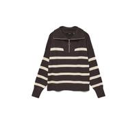 VERO MODA Vmsaba Stripe Ls Highneck Blouse Ga Noos