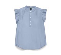 VERO MODA - VMSELMA SS FRILL TOP Cashmere Blue - Gr. - S