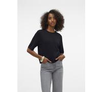 VERO MODA Damen VMSILJE 2/4 O-NCK Oversize Pull GA NOOS Strickpullover, Black, XL