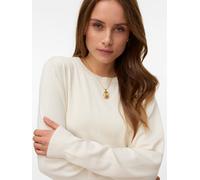 Vero Moda Pullover VMSILJE LS O-Neck, Rundhals, 77% Viskose/23% Polyester, Creme, Gr. L