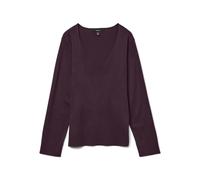 VERO MODA - VMSILJE LS V-NECK PULLOVER GA NOOS winetasting - Gr. - XS