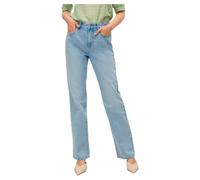 VERO MODA Damen VMTESSA HR Straight LI339 GA Gerade Jeans, Light Blue Denim, 27 W/32 L
