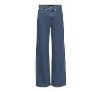 Vero Moda Tessa Wide Straight Fit Ra380 Ga Hochtaillierte Jeans 32 Medium Blue Denim
