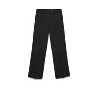 Vero Moda Damen Bundfaltenhose Vmtexas Mw Straight Pant Noos Straight Fit Viskose Schwarz XS/32