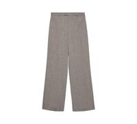 Anzughose VERO MODA "VMTEXAS MW STRAIGHT PANT NOOS", Damen, Gr. XL, Länge 30, moon rock detail:melange, Web, Obermaterial: 75% Polyester, 21% Viskose, 4% Elasthan, meliert, normal, Hosen Anzughose (44