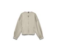 VERO MODA - VMUMA LS O-NECK ZIP BOMBER JRS Oatmeal - Gr. - XL
