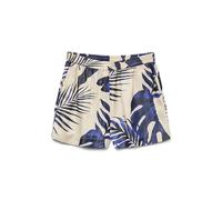 Shorts VERO MODA "VMVINA HW SHORTS WVN GA", Damen, Gr. S (36), N-Gr, cloud dancer aop:leaf, Web, Obermaterial: 69% Viskose, 31% Polyester, bedruckt, modisch, kurz, Hosen (93758341-S) cloud dancer aop: