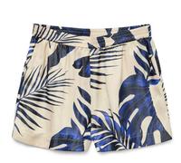 Shorts VERO MODA "VMVINA HW SHORTS WVN GA", Damen, Gr. XS (34), N-Gr, cloud dancer aop:leaf, Web, Obermaterial: 69% Viskose, 31% Polyester, bedruckt, modisch, kurz, Hosen (93758341-XS) cloud dancer ao