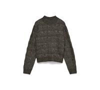 VERO MODA - VMVIRGO LS HIGHNECK PULLOVER BF chocolate torte - Gr. - XL