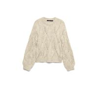 VERO MODA - VMZENIA LS O-NECK STITCH PULLOVER birch - Gr. - L