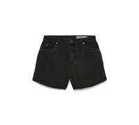 Vero Moda Loose Fit Jeansshorts aus Baumwoll-Mix Modell 'ZURI' in Black, Größe M