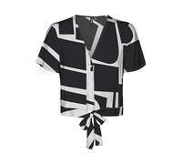 VERO MODA Women's Vmeasy Joy S/S Tie Shirt WVN Ga