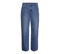 Vero Moda Women's VMEVELYN LR Loose Wide Jeans, Medium Blue Denim, 29W / 32L