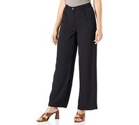 Vero Moda Women's VMLUNADESI MR Wide SOLID Pant Hose, Black, XSW / 30L