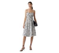 Vero Moda Women's VMMILLE SL BLK Dress WVN Kleid, Navy Blazer/Stripes:Snow White, M