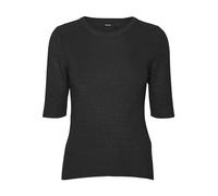 Vero Moda Women's VMNEWLEXSUN 2/4 Tight O-Neck BLOU GA REP Pullover, Black, S