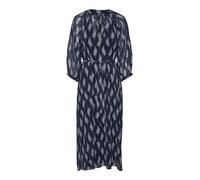 Vero Moda Women's VMSARA 3/4 Sleeve 7/8 Dress WVN BTQ Kleid, Navy Blazer/AOP:SARA, S