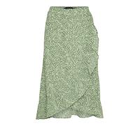 Vero Moda Women's VMSARA Gunna HW Calf Skirt WVN Rock, Reseda/AOP:Sara, S
