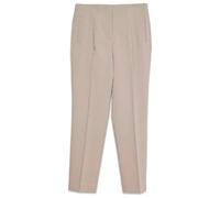 Anzughose VERO MODA "VMZOEY MW TAPERED PANT NOOS", Damen, Gr. 36, Länge 30, beige (moon rock), Web, Obermaterial: 74% Polyester, 20% Viskose, 6% Elasthan, unifarben, lang, Hosen Anzughose, Materialmix