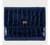 VERONA Geldbörse 9 Kartenfächer blau Damen - Leder