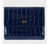 VERONA Geldbörse M 8 Kartenfächer blau Damen - Leder