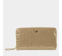 VERONA Reißverschluss-Geldbörse 18 Kartenfächer beige Damen - Leder