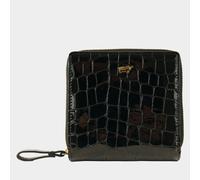 VERONA Reißverschluss-Geldbörse S 6 Kartenfächer schwarz Damen - Leder