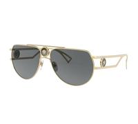 Versace Sonnenbrille 0VE2225 100287 Metall Pilot Gold/Grau Herren Einheitsgröße