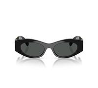 Versace 0VE4480U GB1/87 Kunststoff Rund Oval Schwarz/Schwarz Sonnenbrille, Sunglasses