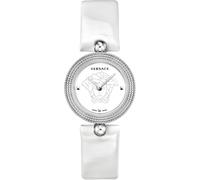 Versace 94Q99D002S001 Eon Soiré silber weiss Leder Armband Uhr Damen NEU