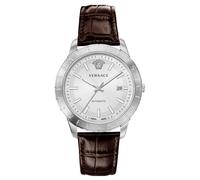 Versace Herren Armbanduhr Univers 43 mm Datumsfenster Armband Leder VE2D00121
