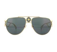 Versace Aviator Unisex-Sonnenbrille Gold Grau Einheitsgröße