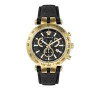Versace Bold Chrono Collection Luxus Herren Armbanduhr, Schwarz, Mode