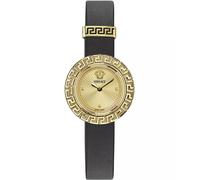Versace Damen Armbanduhr La Greca Gold Schwarz VE8C00224